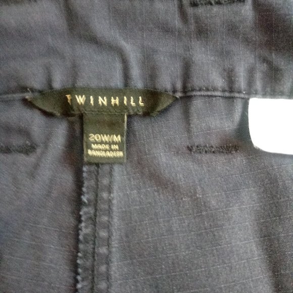 Twinhill Unisex Cargo Pants 20W/M Navy 6 Pockets - Picture 7 of 10